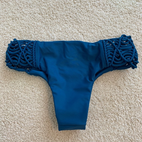 NWOT Mikoh Cayman Blue Bikini Bottoms S - Picture 4 of 6
